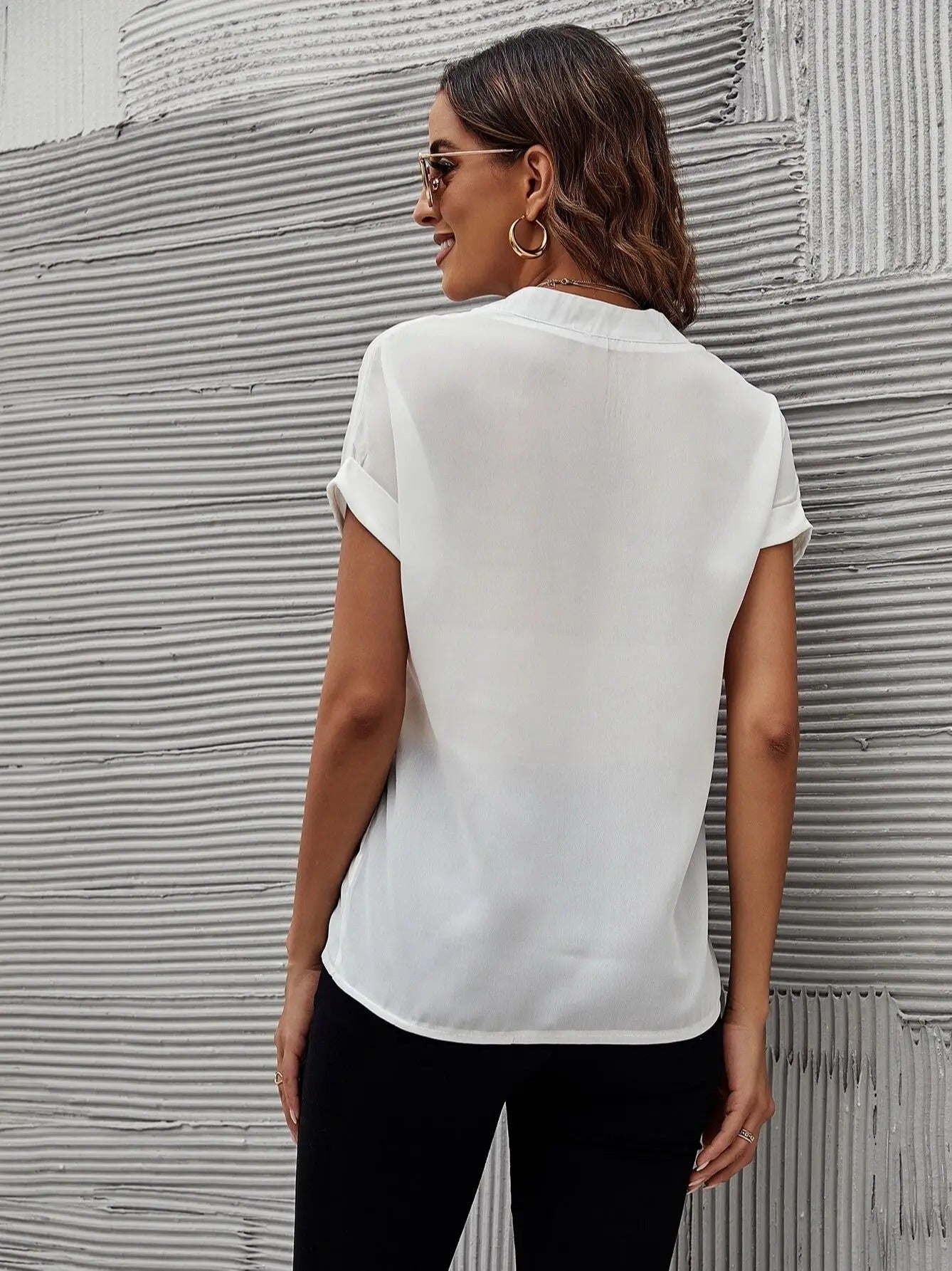 Louise™ | Stijlvolle V-Hals Blouse